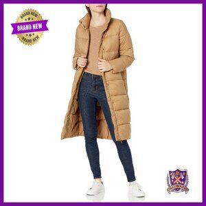 Women's Long Cocoon Puffer Coat Water-Resistant Winter Jacket